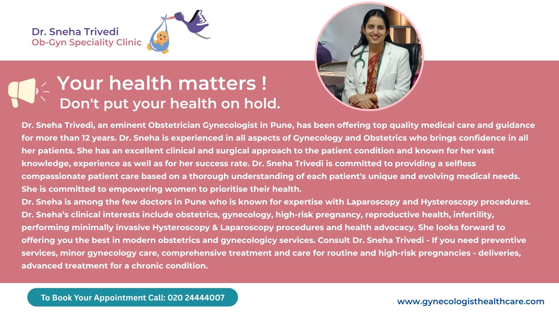 Dr.Sneha Trivedi Best Obstetrician Gynecologist Pune